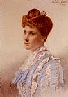 Anthony Frederick Sandys Portrait Of Anita Smith painting